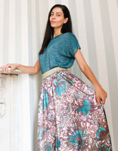 Load image into Gallery viewer, Frankies Odette Poly Satin Skirt - Paisley