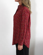 Load image into Gallery viewer, indigo-shirt-red-fleurs-womens-clothing-australia