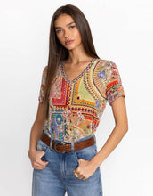 Load image into Gallery viewer, johnny-was-janie-short-sleeve-v-neck-tee-garden-mosaic-womens-clothing-australia