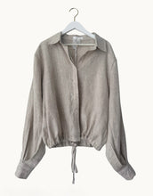 Load image into Gallery viewer, Little Lies Drawstring Linen Shirt - Natural