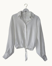 Load image into Gallery viewer, Little Lies Drawstring Linen Shirt - Natural