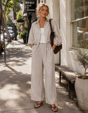 Load image into Gallery viewer, Little Lies Drawstring Linen Shirt - Natural