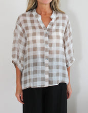 Load image into Gallery viewer, Check Shirt - Beige Check