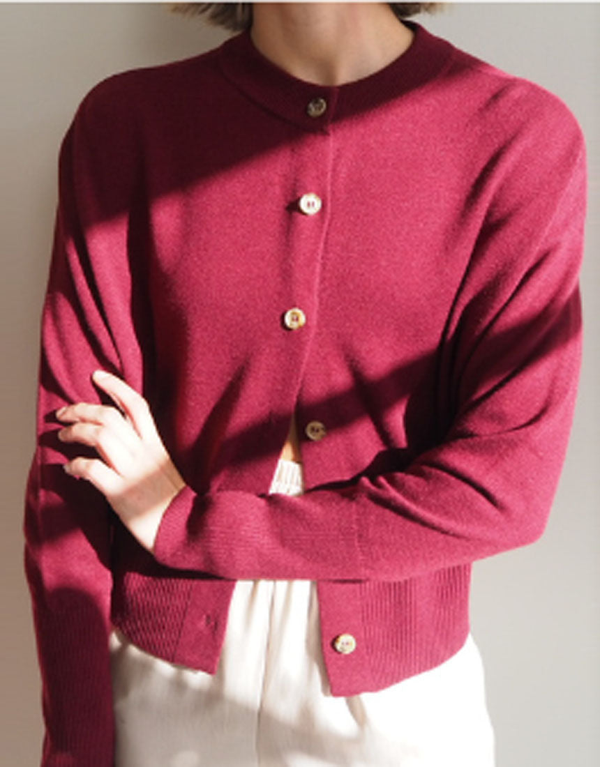 Dacey Cardigan - Cherry Ripe