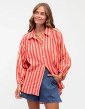 Load image into Gallery viewer, ebby-i-mandarin-stripe-shirt-womens-clothing-australia