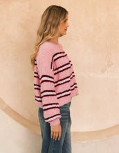 Load image into Gallery viewer, ebby-i-stripe-jumper-pink-womens-clothing-australia