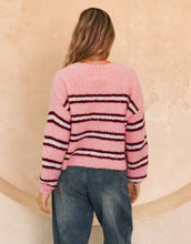 Load image into Gallery viewer, ebby-i-stripe-jumper-pink-womens-clothing-australia