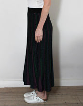 Load image into Gallery viewer, frankies-melbourne-lurex-skirt-green-blk-magenta-womens-clothing