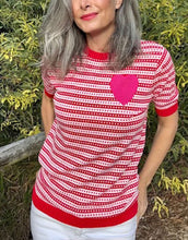 Load image into Gallery viewer, Frankies Sailor Tee - Pink Heart