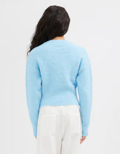 Load image into Gallery viewer, Fluffy Knit Cardigan - Blue