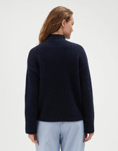 Load image into Gallery viewer, Mock Neck Knit - Navy
