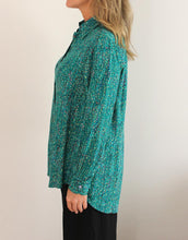 Load image into Gallery viewer, indigo-shirt-green-fleurs-womens-clothing-australia