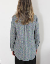 Load image into Gallery viewer, indigo-shirt-grey-fleurs-womens-clothing-australia