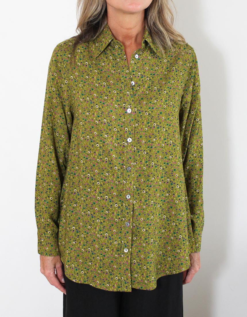 indigo-shirt-olive-fleurs-womens-clothing-australia