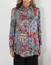 Load image into Gallery viewer, indigo-shirt-persia-print-womens-clothing-australia