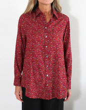 Load image into Gallery viewer, indigo-shirt-red-fleurs-womens-clothing-australia