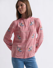Load image into Gallery viewer, kireina-embroidered-shirt-pink-womens-clothing-australia