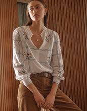 Load image into Gallery viewer, kireina-embroidered-shirt-white-womens-clothing-australia