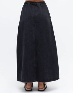 Label of Love Black Denim Skirt