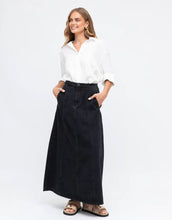Load image into Gallery viewer, Label of Love Black Denim Skirt