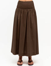 Load image into Gallery viewer, Label of Love Elasticised Waist Skirt - Chocolate