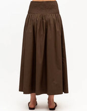 Load image into Gallery viewer, Label of Love Elasticised Waist Skirt - Chocolate