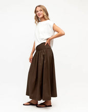 Load image into Gallery viewer, Label of Love Elasticised Waist Skirt - Chocolate