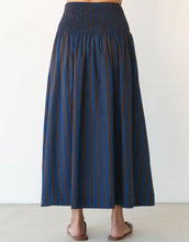 Load image into Gallery viewer, Label of Love Elasticised Waist Skirt - Navy/Chocolate Stripe