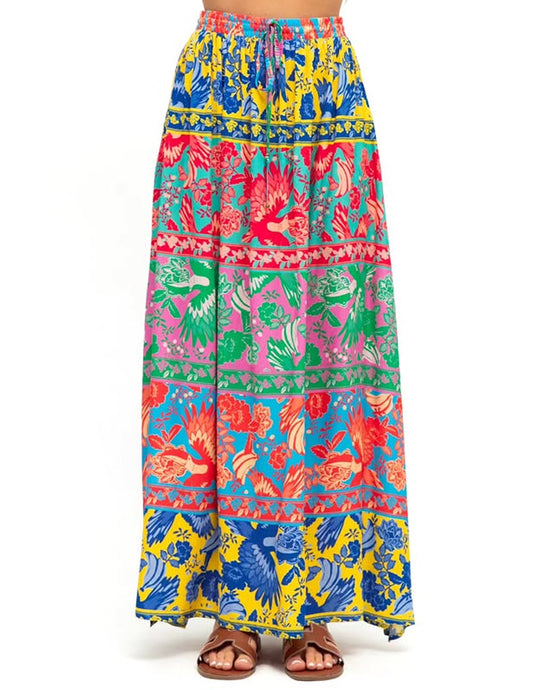 Label of Love Wild Print Maxi Skirt