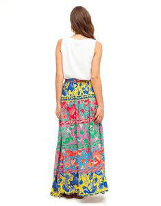 Label of Love Wild Print Maxi Skirt