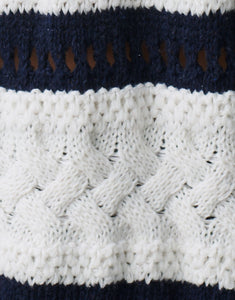 Little Lies Arty Sweater - Navy Stripe