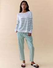 Load image into Gallery viewer, Little Lies Bobbie Top - Duck Egg Stripe