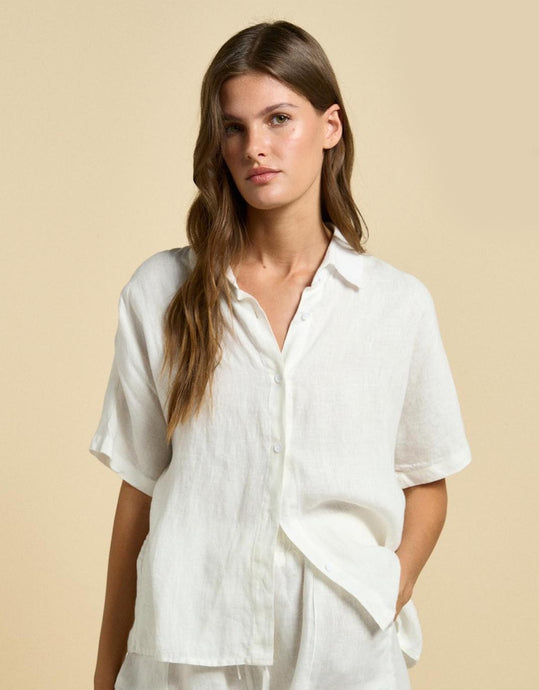 Little Lies Bronte Shirt - White