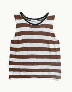 Little Lies Em Spring Tank - Rust Stripe