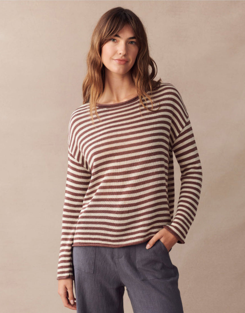 Little Lies Isa Spring Knit - Cherry/Natural