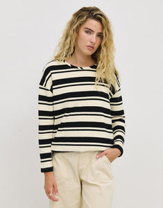 little-lies-isla-stripe-top-black-cream-womens-clothing-australia
