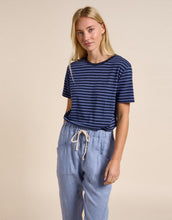 Load image into Gallery viewer, little-lies-lola-stripe-tee-navy-womens-clothing