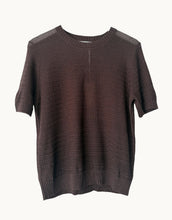 Load image into Gallery viewer, Little Lies Maddie Textured Knit Top - Chocolate