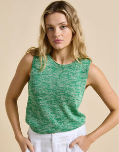 Little Lies Melange Spring Tank - Green