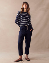 Load image into Gallery viewer, Little Lies Minnie Top - Navy/White Stripe