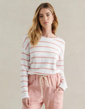 Load image into Gallery viewer, Little Lies Minnie Top - Peach/White Stripe