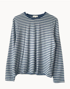 Little Lies Mykonos Tee - Blue Stripe