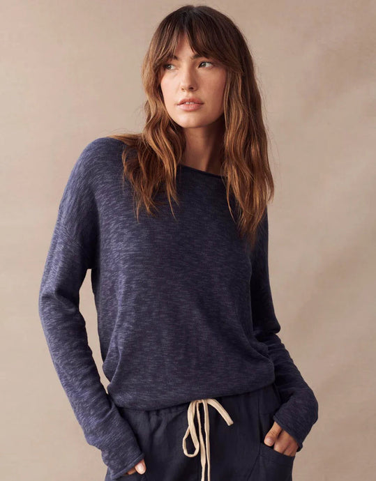 Little Lies Nellie Knit Top - Navy