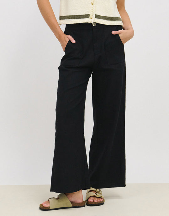 Little Lies Osaka Pant - Black
