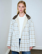 Load image into Gallery viewer, Little Lies Ryan Reversible Parka - Stone/Khaki Check