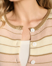 Load image into Gallery viewer, Little Lies Sol Stripe Knit Cardi - Dusty Pink