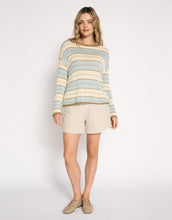 Load image into Gallery viewer, Little Lies Sol Stripe Knit Top - Dusty Aqua