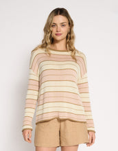 Load image into Gallery viewer, Little Lies Sol Stripe Knit Top - Dusty Pink
