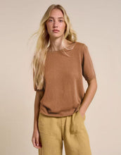 Load image into Gallery viewer, little-lies-spring-knit-tee-rust-womens-clothing