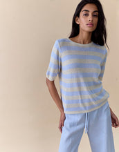 Load image into Gallery viewer, Little Lies Striped Summer Tee - Blue Stripe